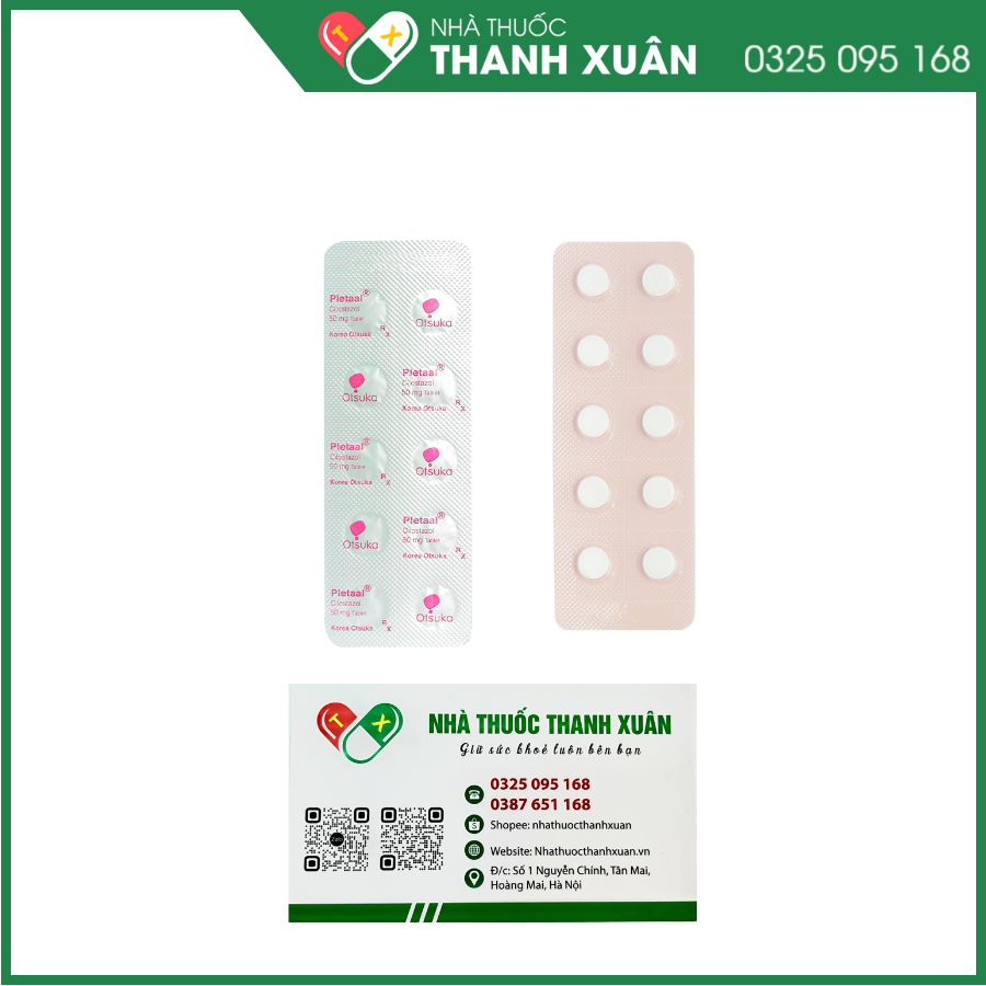 Pletaal Tablets 50 điều trị các chứng thiếu máu cục bộ